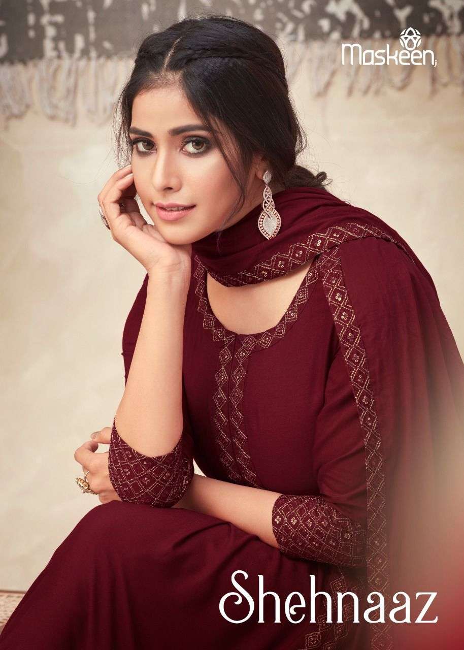 MASKEEN JI SHEHNAAZ VISCOSE RAYON SUIT 
