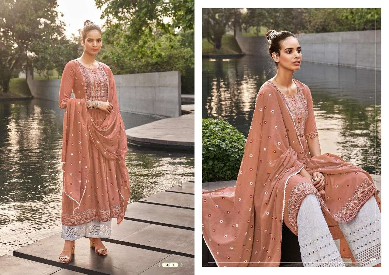 maskeen nazia vol 2 series 4001-4004 heavy rayon readymade suit 