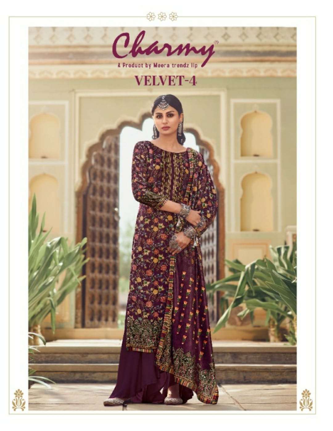 meera trendz charmy velvet vol 4 series 2901-2908 velvet suit