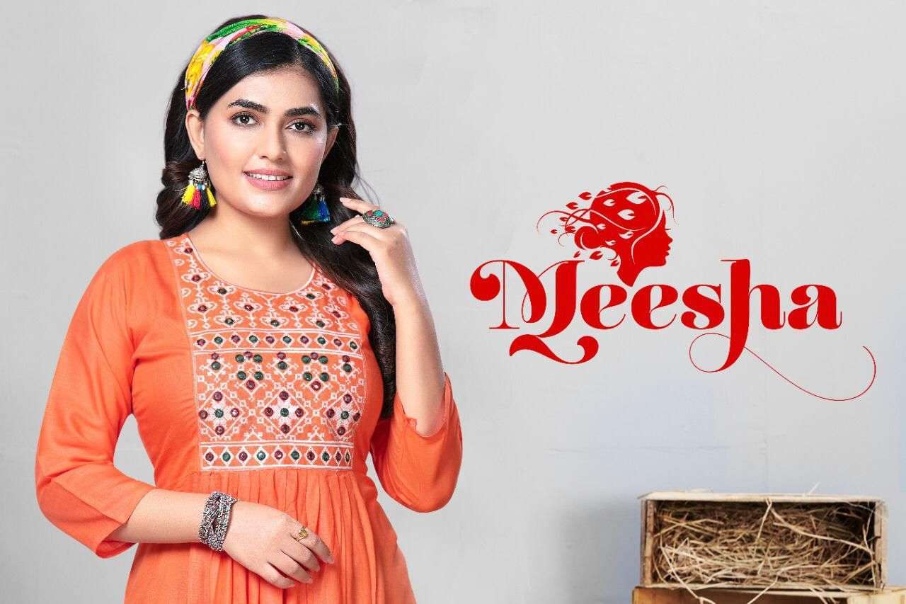 meesha series 101-108 rayon slub kurti 