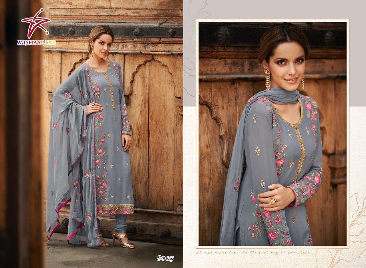 MISHAAL FAB DESIGNER HEAVY GEORGETTE SUIT 