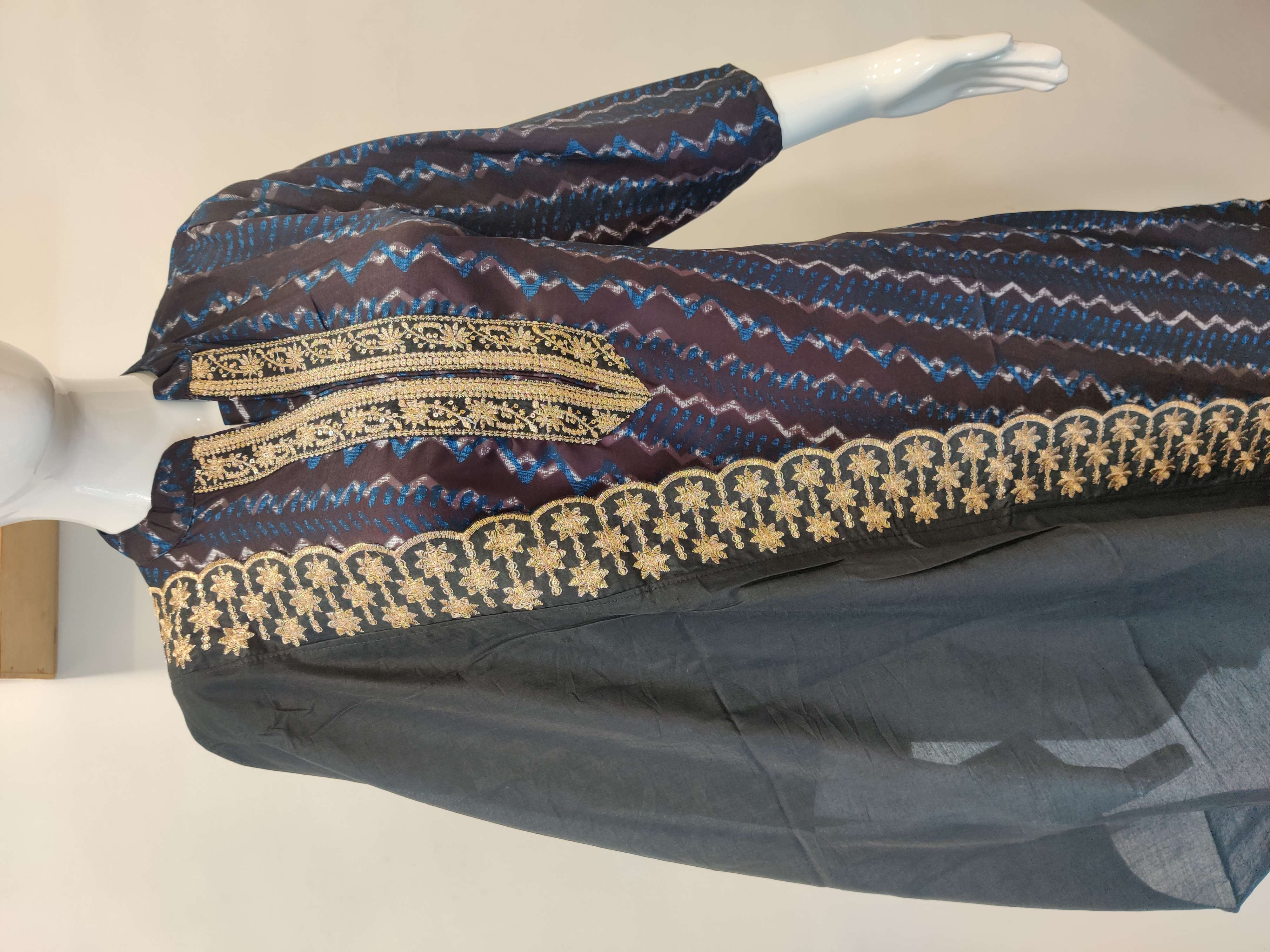 muslin top with sharara and dupatta with work 