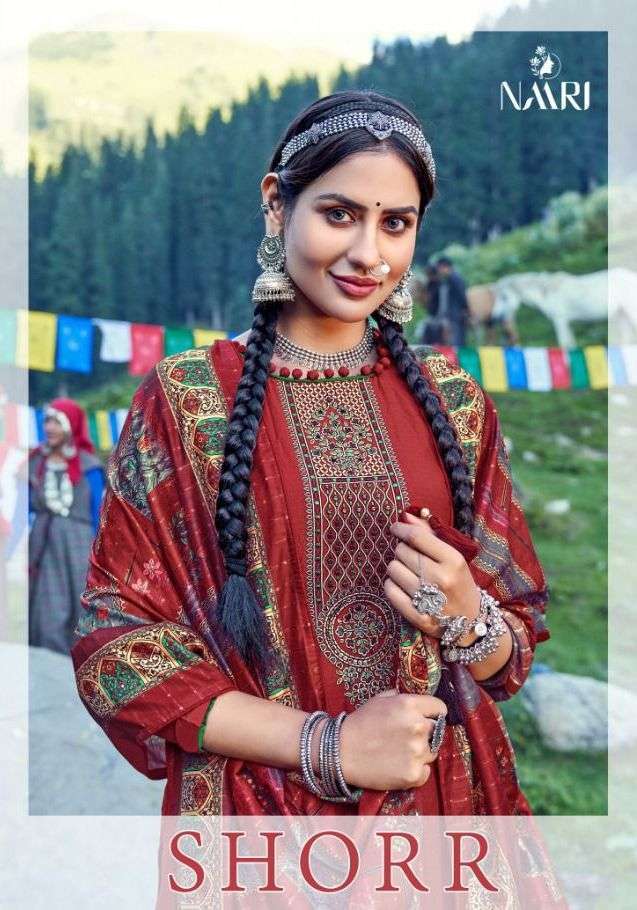 naari shorr series 2101-2106 Parampara silk beautiful work suit