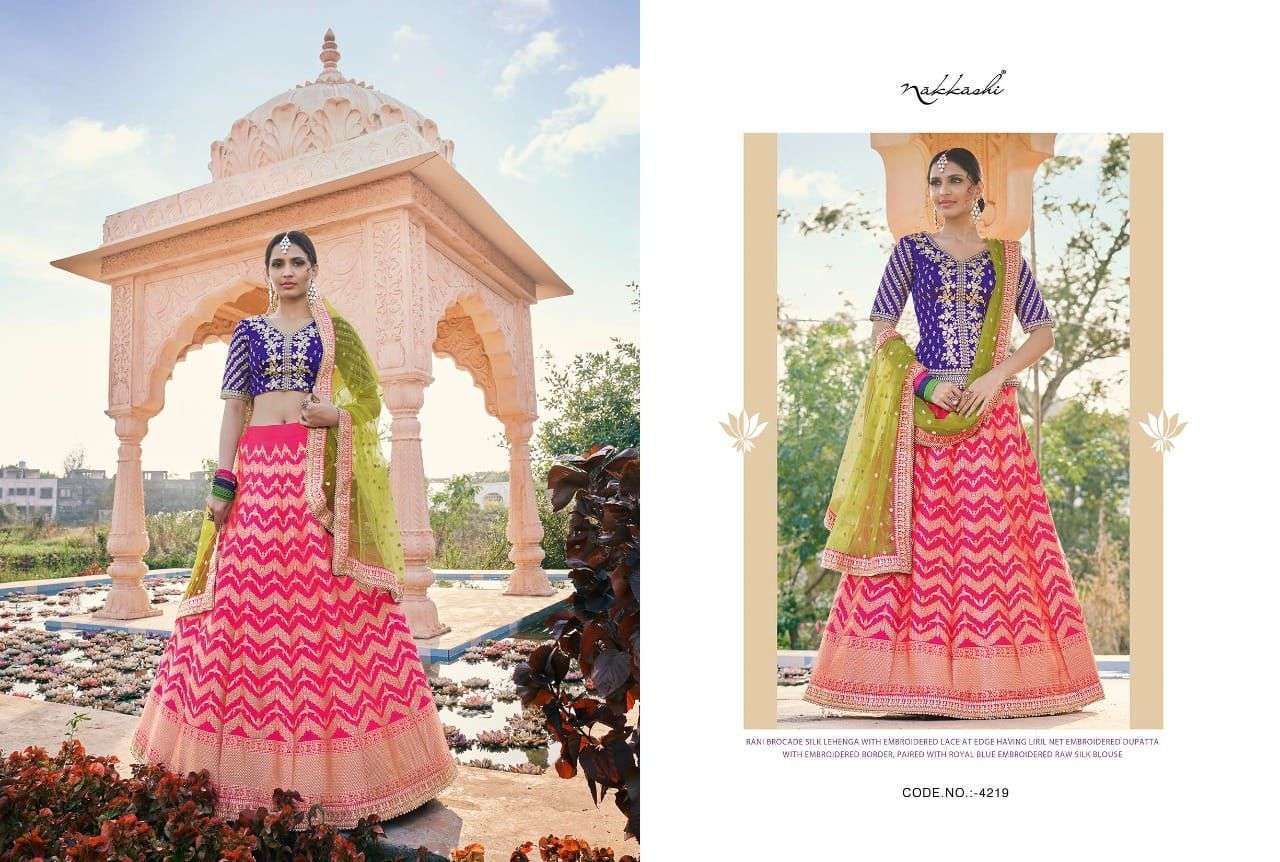 NAKKASHI KASAK DESIGNER HANDLOOM SILK LEHENGA 