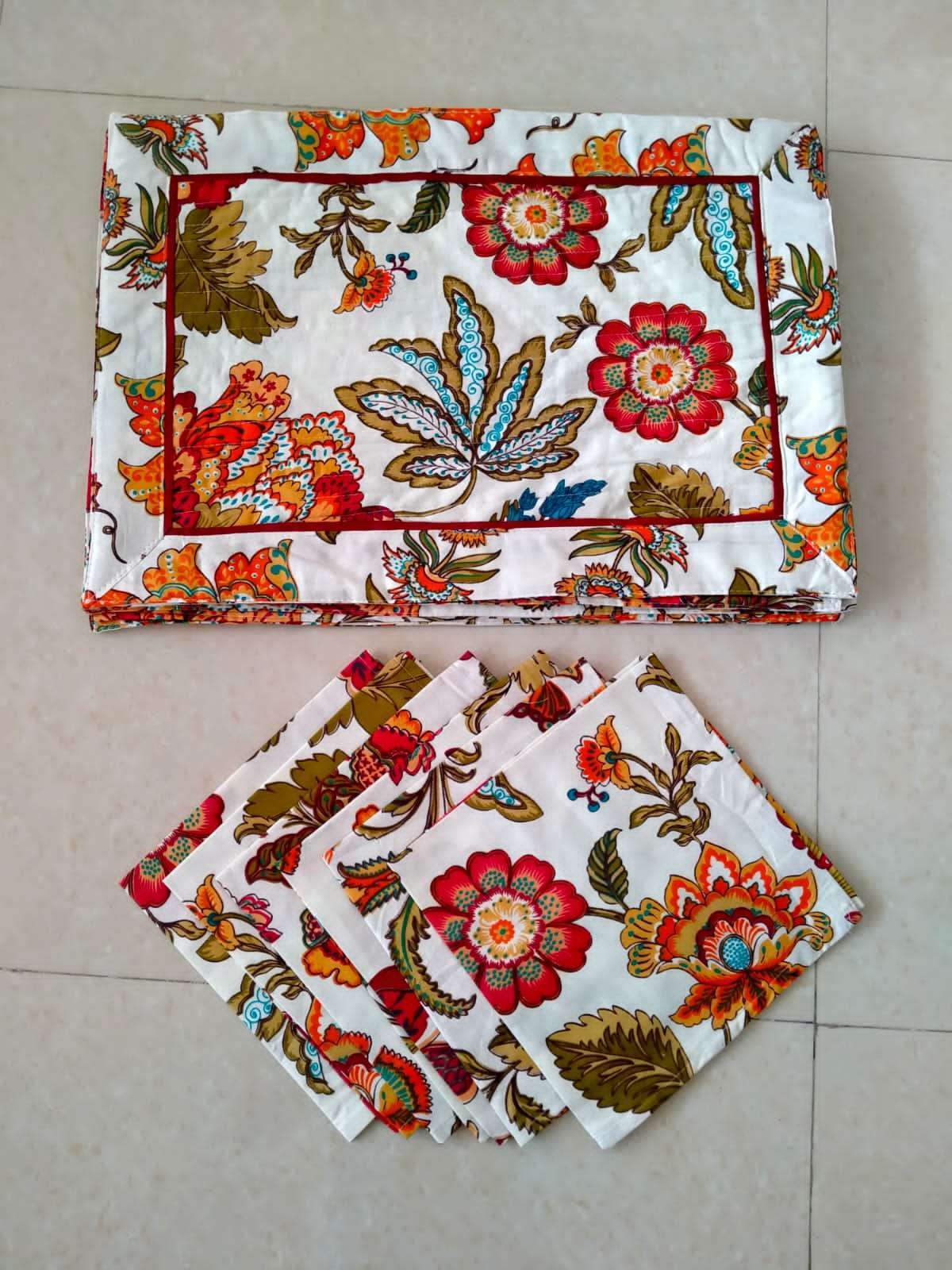 Quilted Mat cotton Napkin Set 