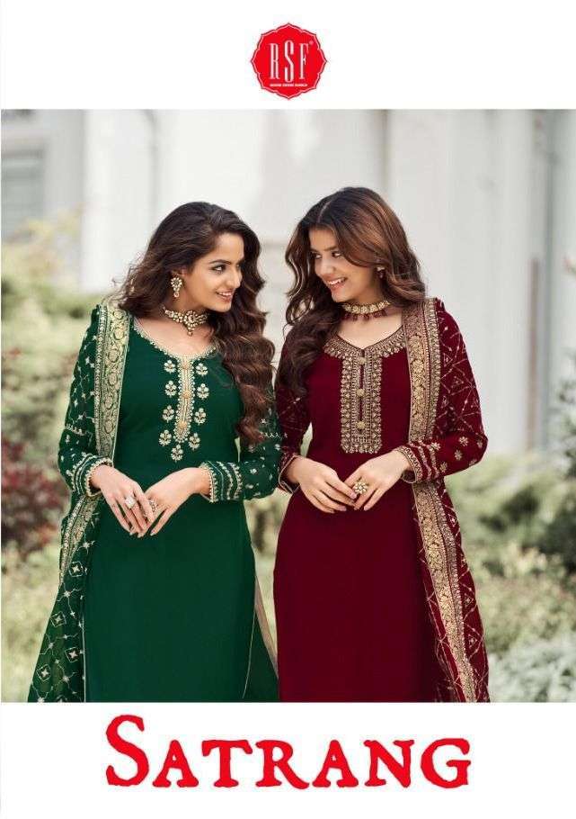 rsf satrang series 19001-19006  pure faux georgette suit 