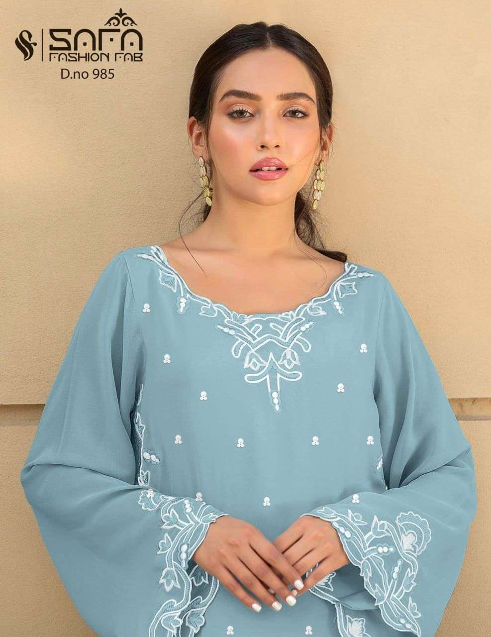SAFA FASHION SF-985 DESIGNER PURE GEORGETTE SUIT 