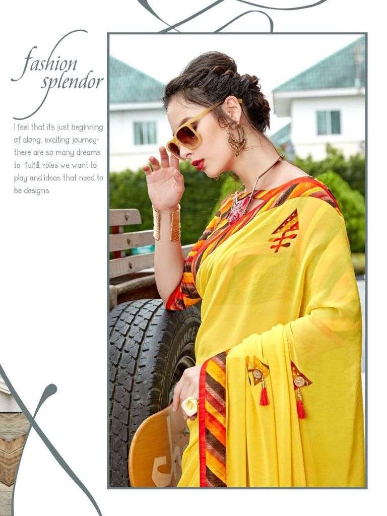 SANSKRITI DESIGNER GEORGETTE DIGITAL PRINT SAREE