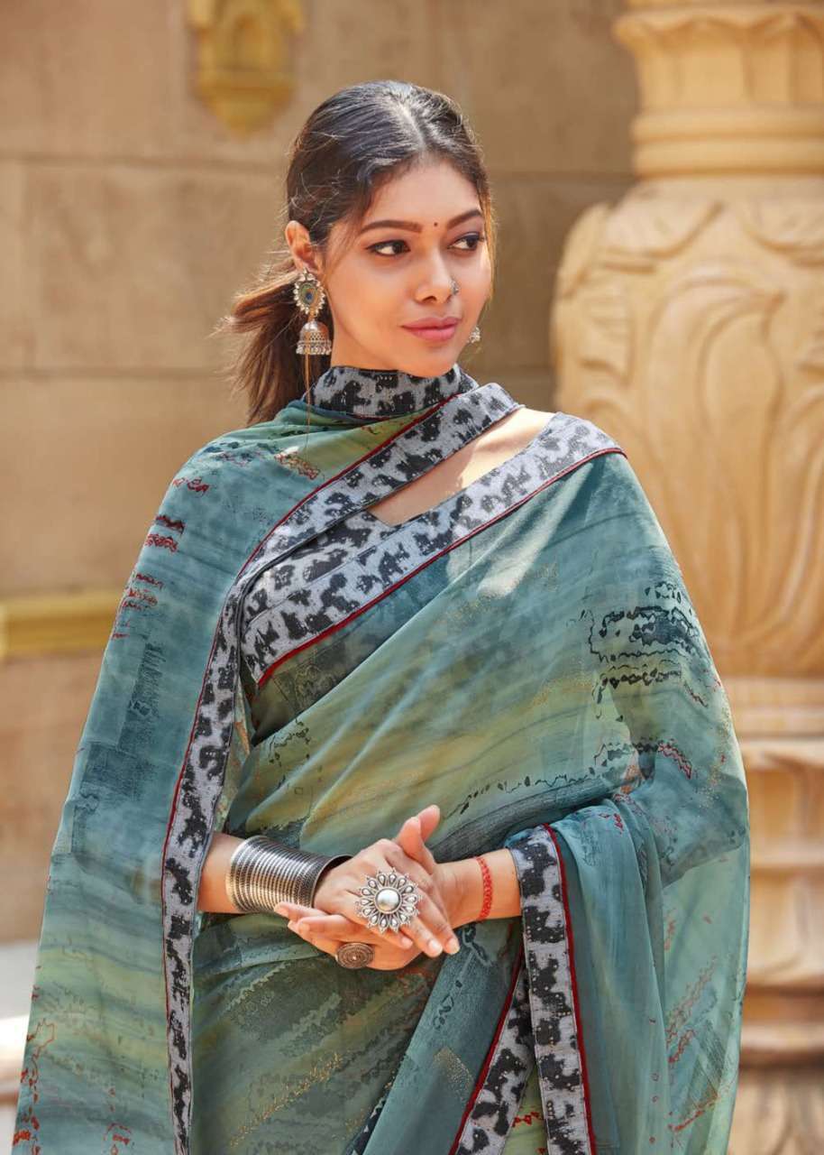 shangrila creation manjari series 40531-40542 pure georgette saree 