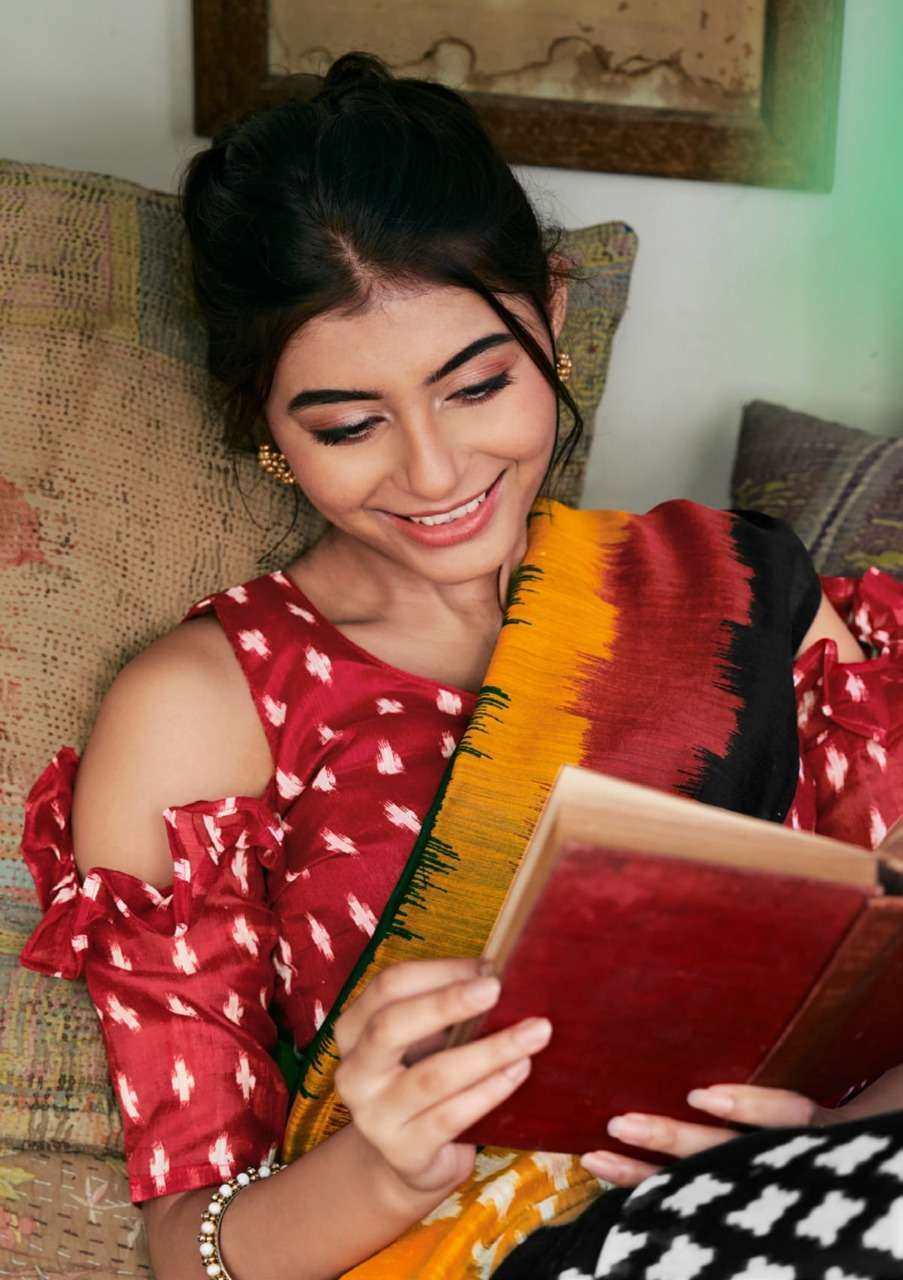 shangrila creation mul mul cotton 4 cotton ikkat handloom saree