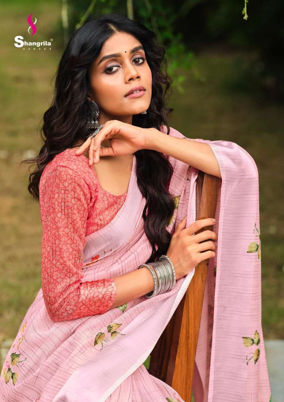 shangrila kanika linen vol 3 series 5691-5702 linen cotton saree