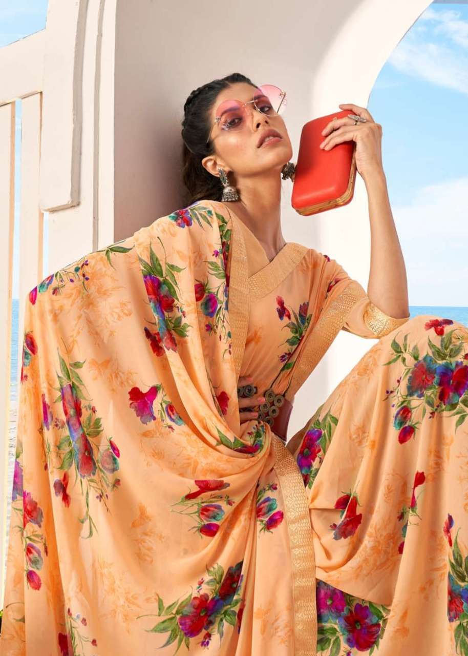 shangrila natasha vol 4 series 40611-40622 weaving jacquard saree