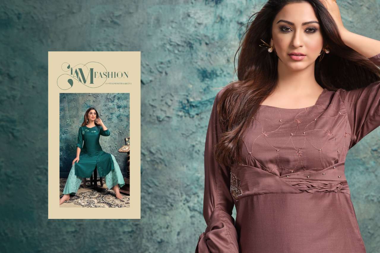 sliva innara series 1001-1005 chinon with cotton lining handwork kurti