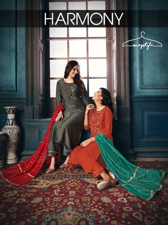 SNAPSTYLE PRESENT HARMONY PREMIUM SILK READYMADE FANCY SUITS