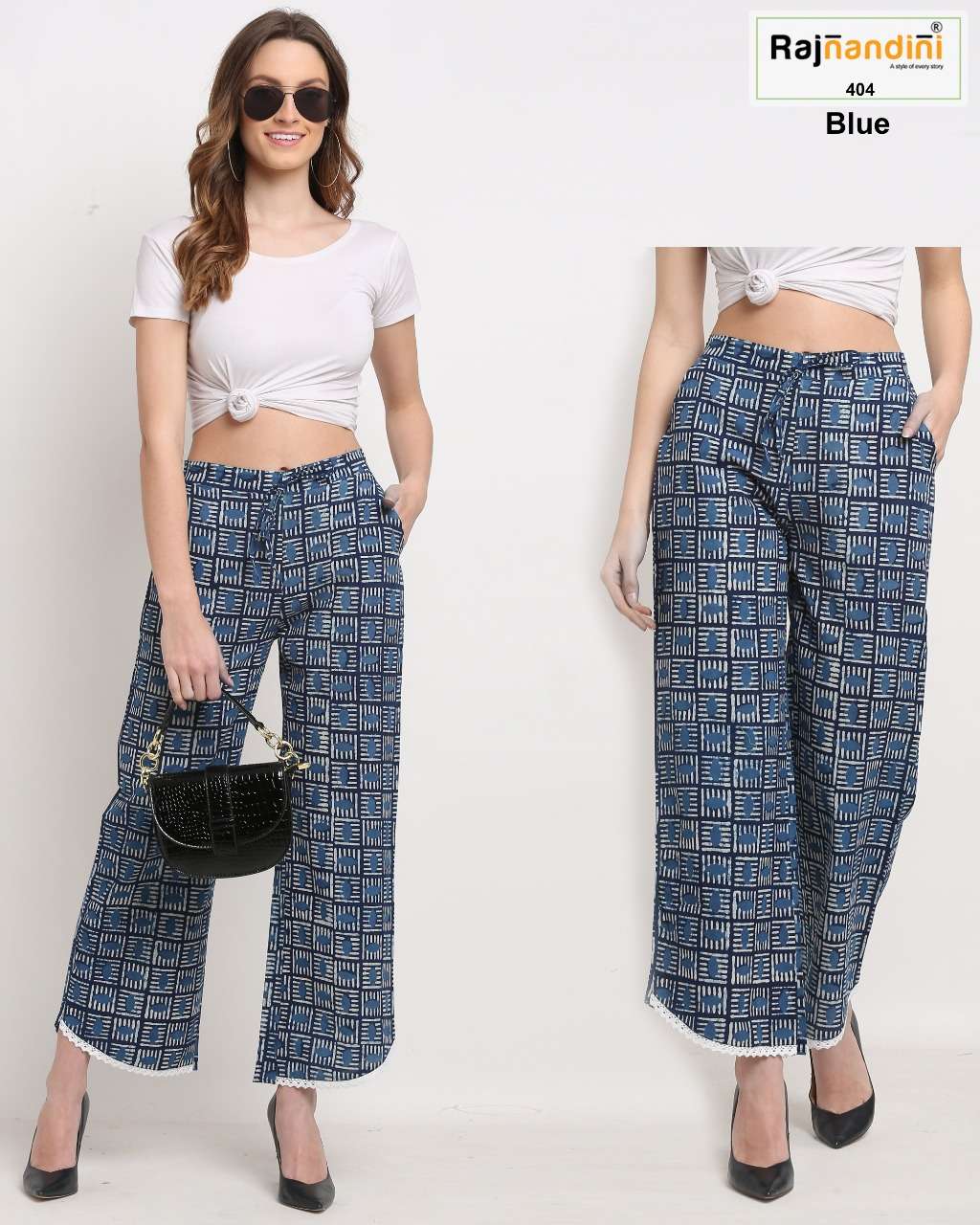 trendy plazo with jaipur prints 