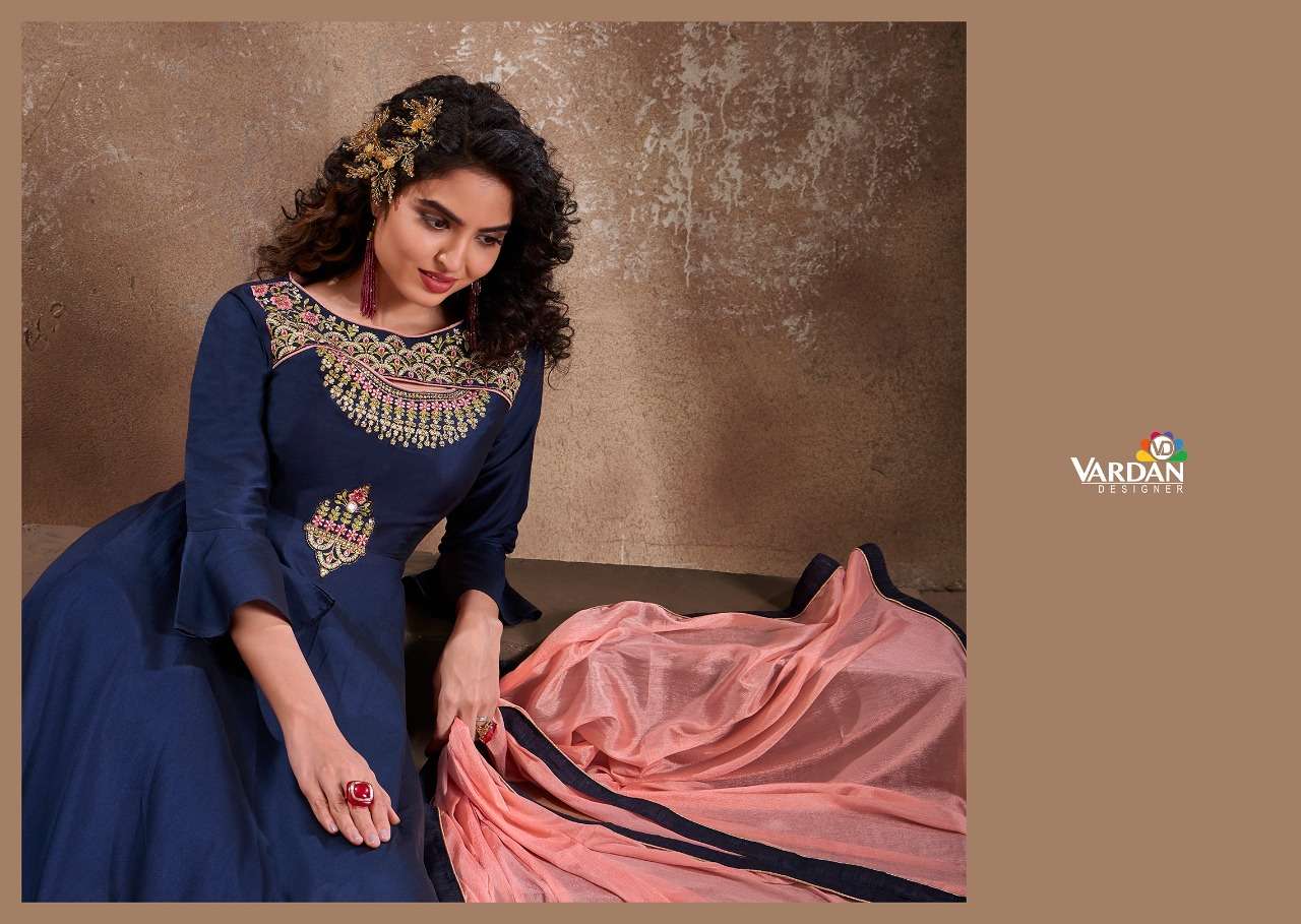 VARDAN APSARA VOL-2 DESIGNER TRIVA SILK KURTI 