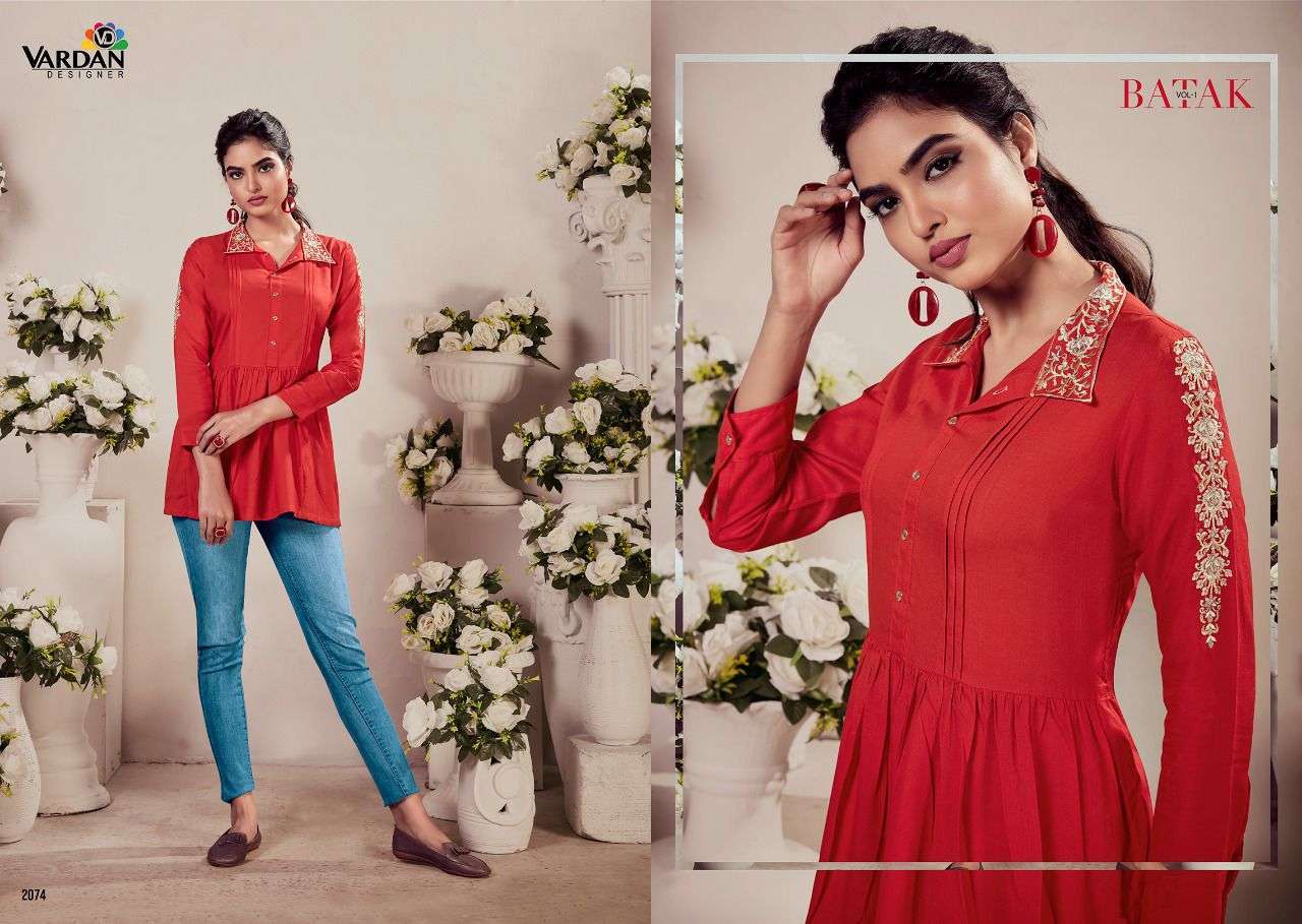 vardan batak vol 1 series 2071-2076 14 kg heavy rayon short top
