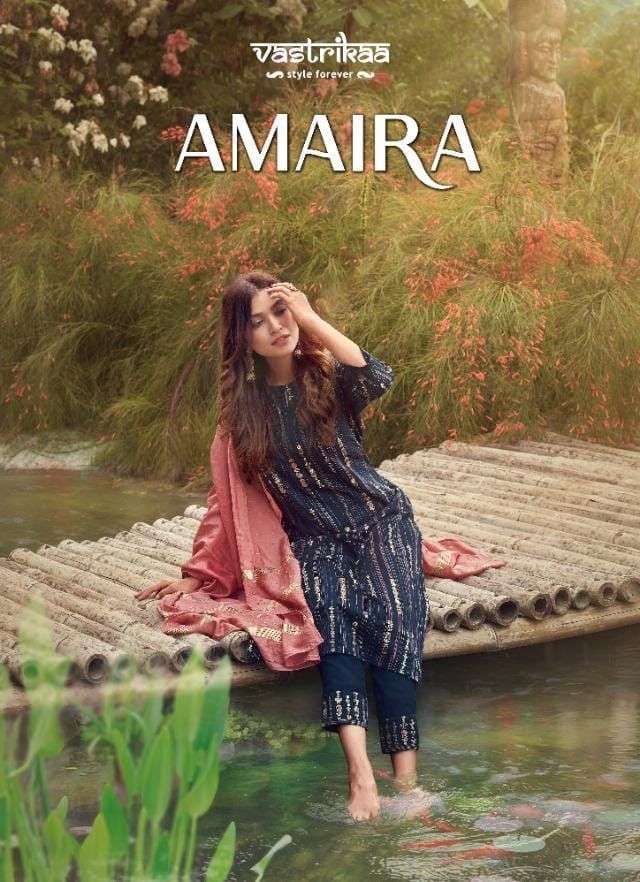 vastrikaa amaira series 133-138 chinon silk readymade suit