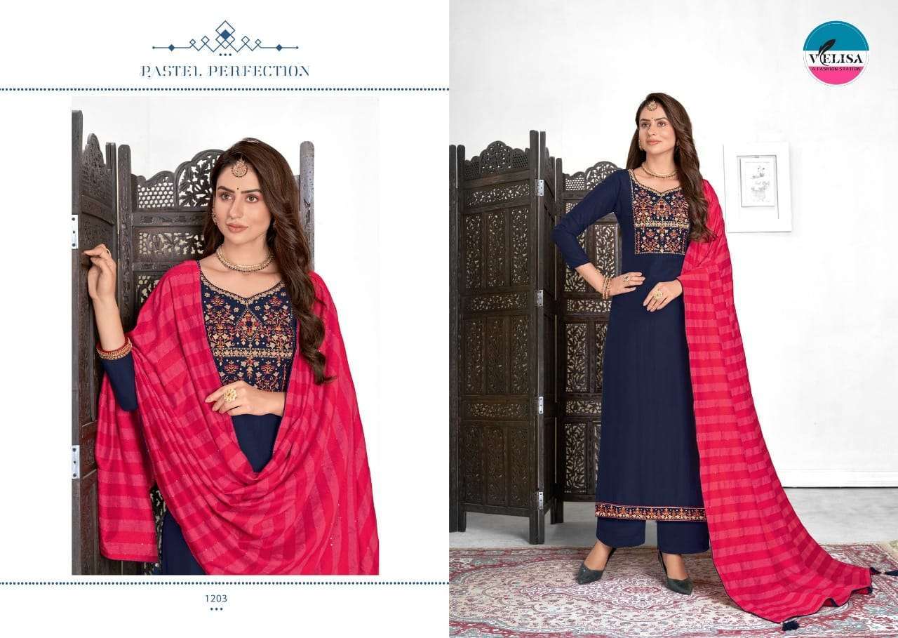 velisa falak series 1201-1204 Parampara silk suit