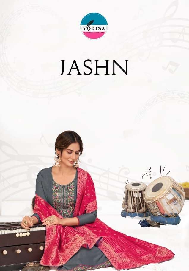 velisa jashn series 1501-1504 Parampara silk with coding style work suit