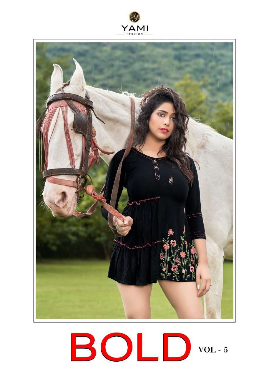 yami fashion bold vol 5 series 5531-5539 Rayon Base fabrics With Machine Embroidery top