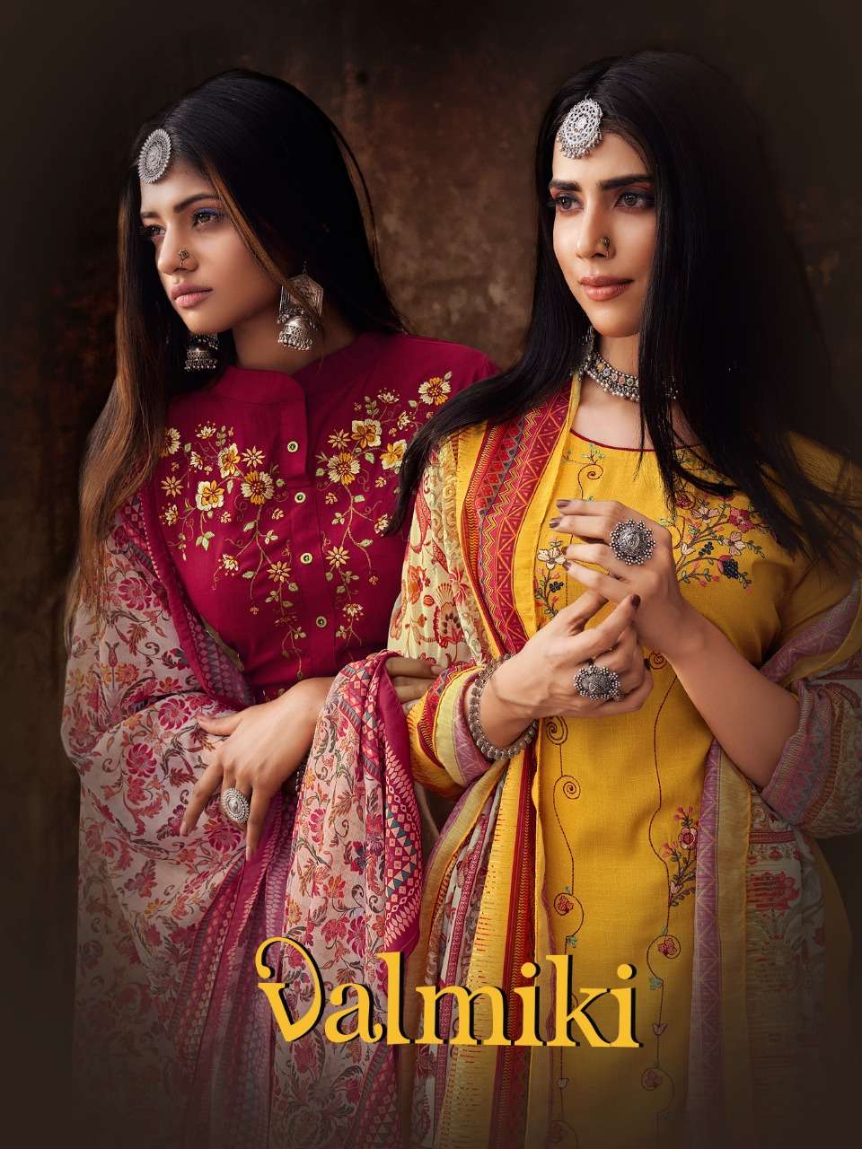 z-black valmiki series 1001-1006 rayon slub embroidery suit 