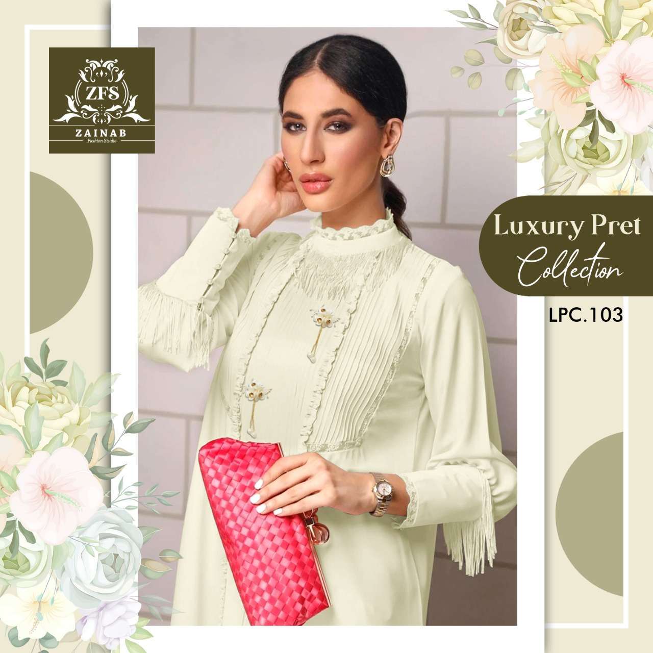 zainab fashion studio lpc 30 pure georgette kurti 