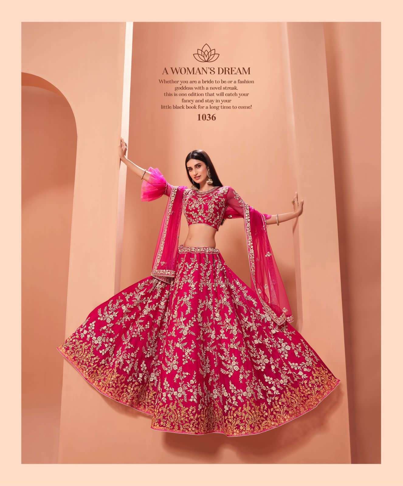 alizeh wedding affair vol 2 series 1035-1038 net lehenga