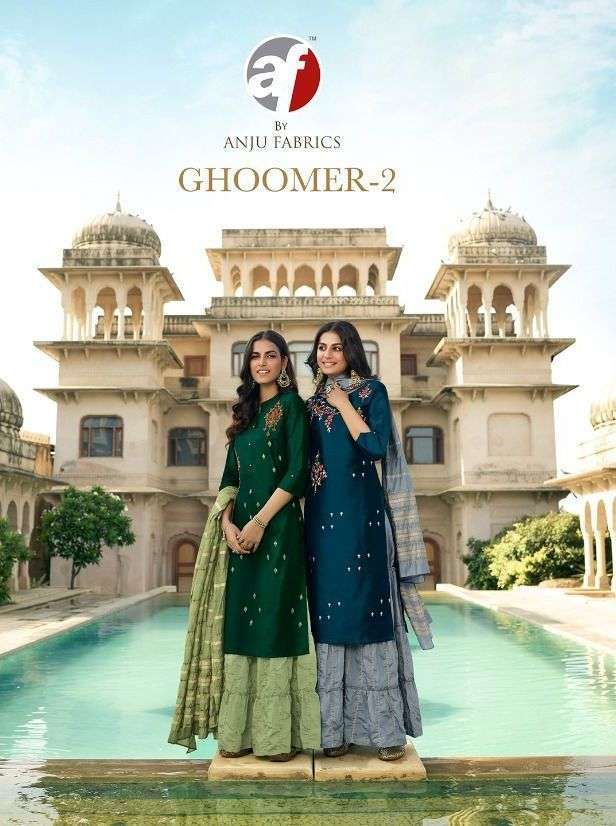 anju fab ghoomer vol 2 series 2003-2010 bember silk suit