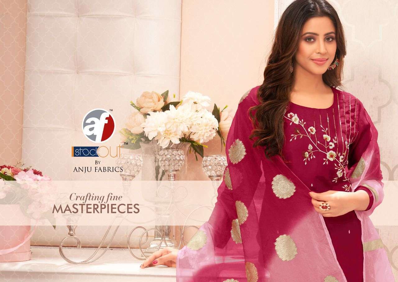 anju fab navnoor series 2041-2046 pure viscose diable muslin suit