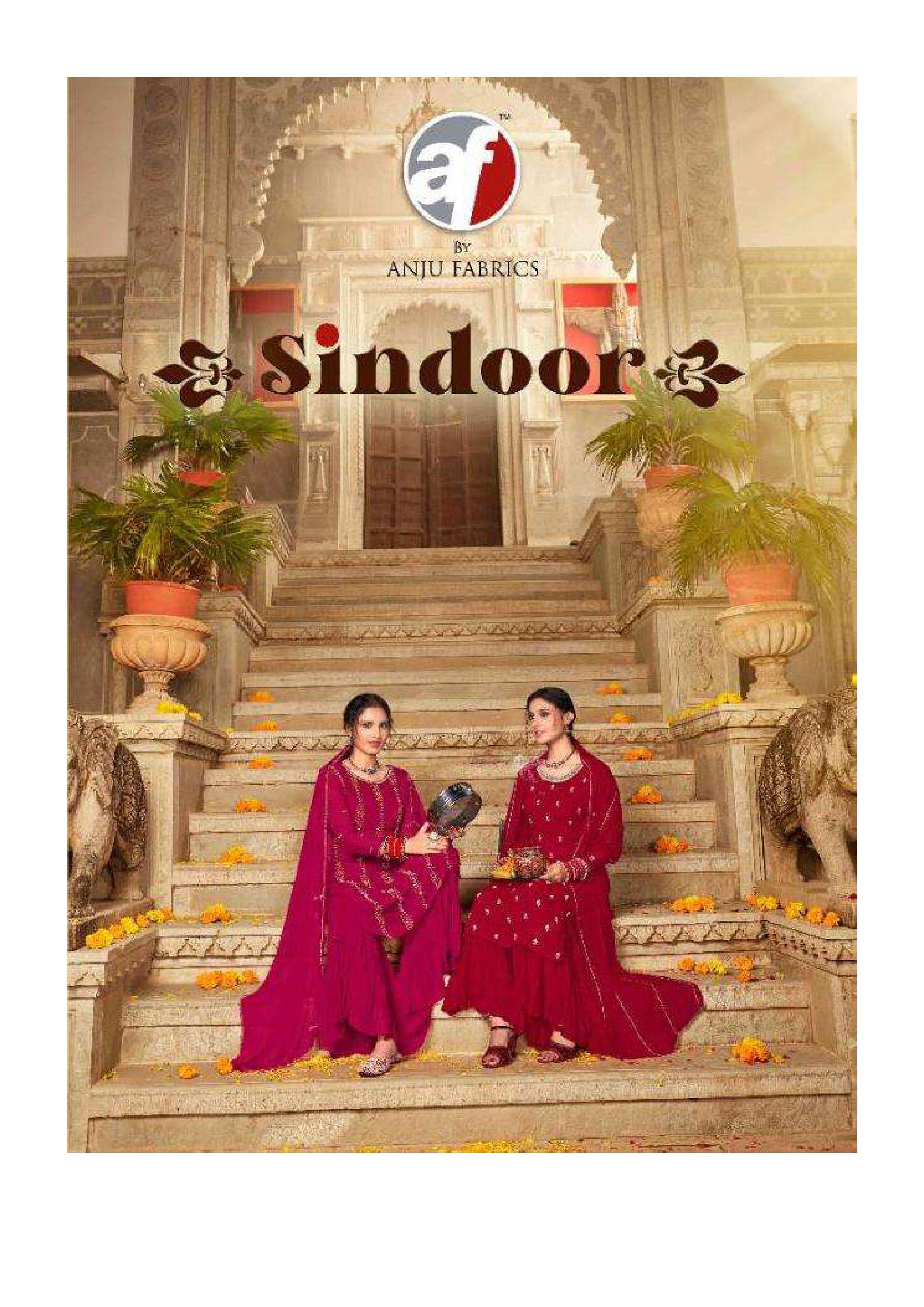 anju fab sindoor 3 series 6031-6034 pure viscose georgette suits