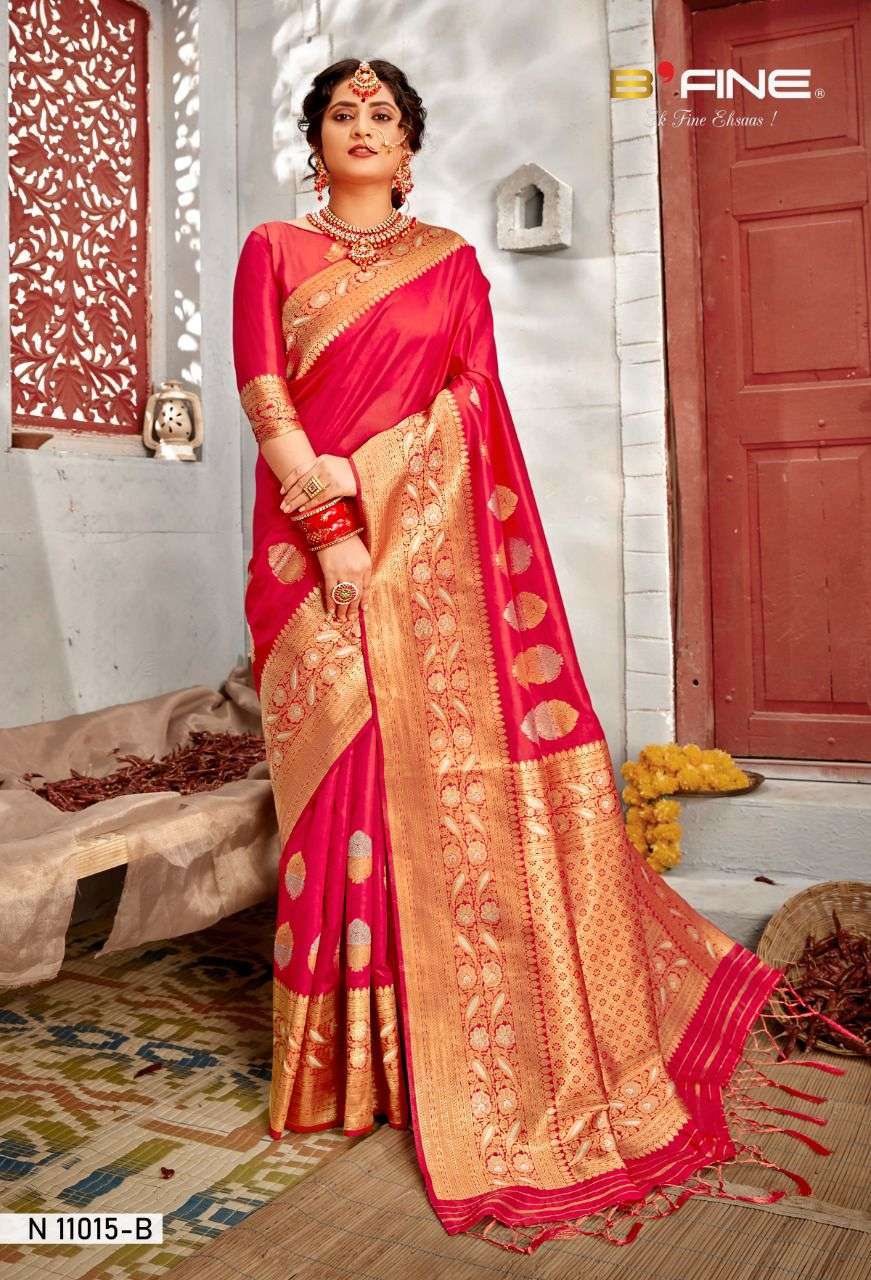 b fine talking threads series 11013-11018 silk sarees 