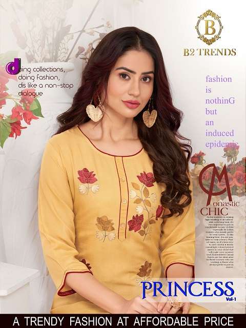 B2 Princess Vol-1 series 1001-1006 14 Kg Rayon kurti