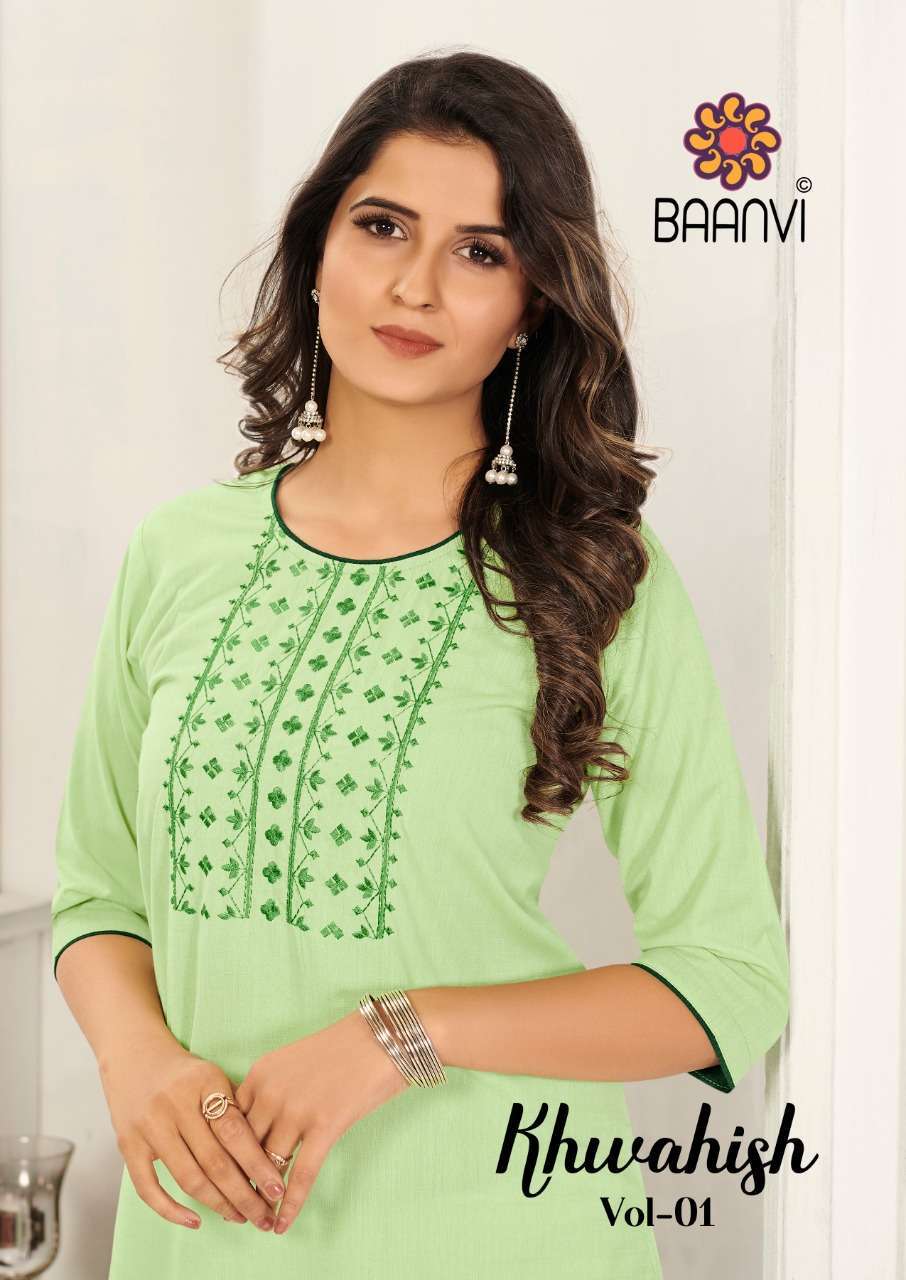 baanvi khwahish vol 1 series 101-108 cotton slub suit 