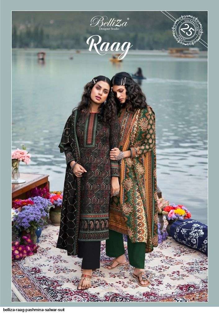 belliza raag series 001-010 pure pashmina suits