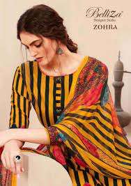 belliza zohra series 506001-506010 pure premium cotton suit