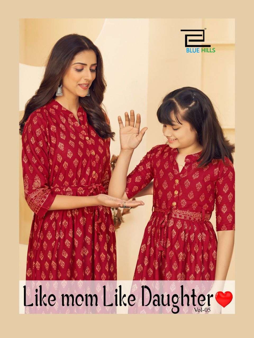 blue hills like mom like daughter vol 5 series 501-506 heavy rayon kurti 