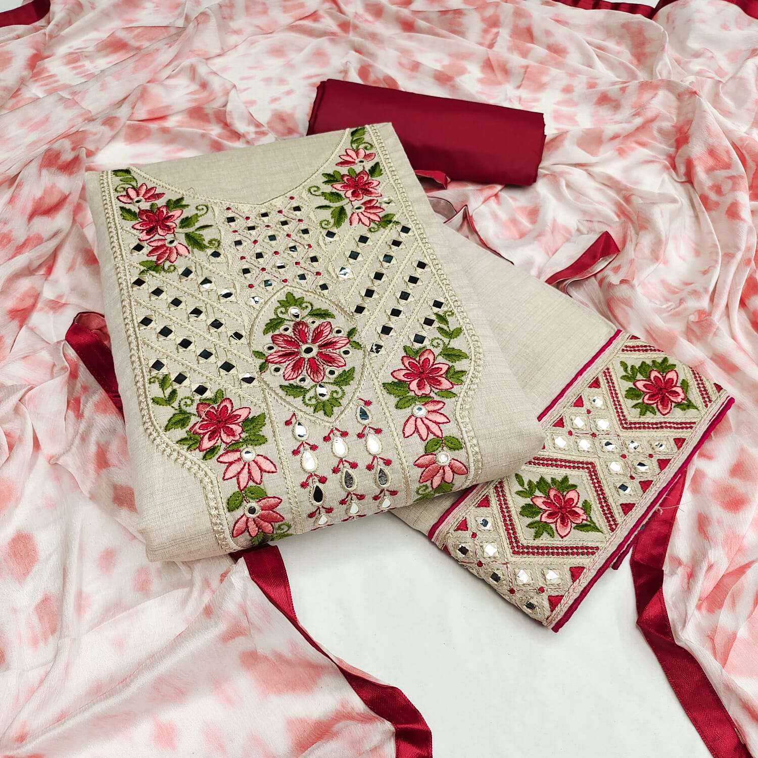 BT-15 DESIGNER KHADI COTTON NON CATALOG SUITS