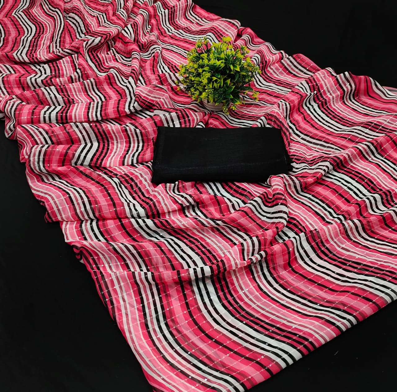 BT-21 DESIGNER HEAVY GEORGETTE SAREE 