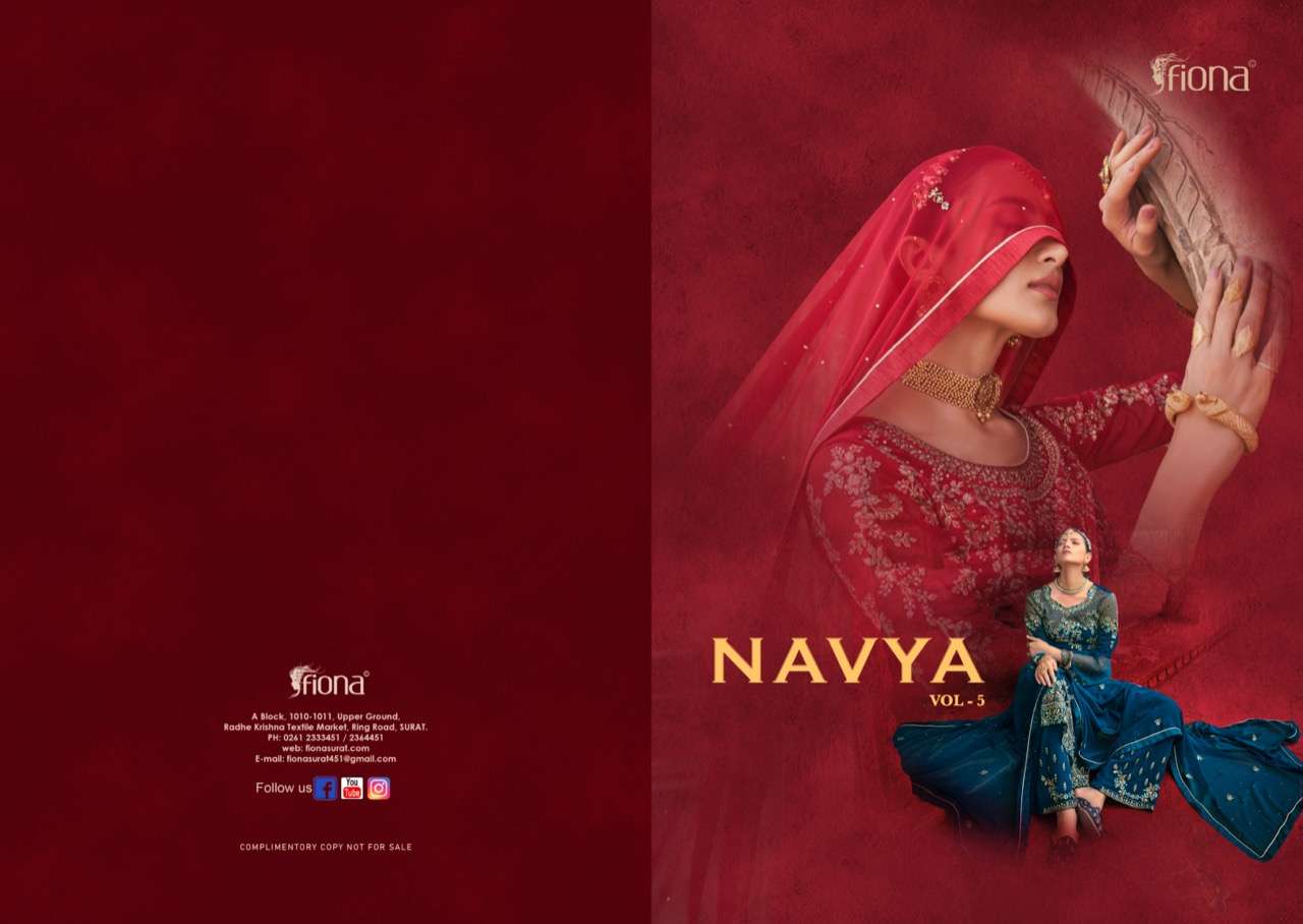 fiona navya vol 5 series 26011-26016 georgette suit