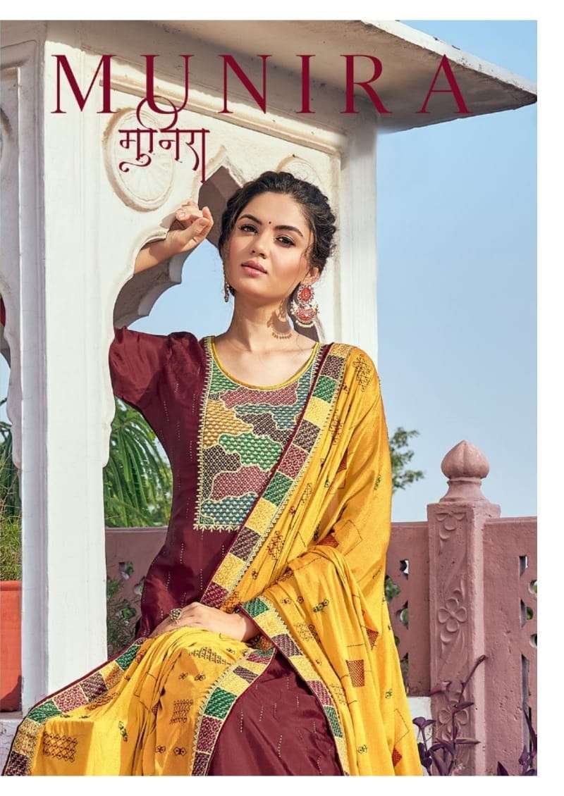 fourdots munira series 0541-0544 pure viscose upada silk suit