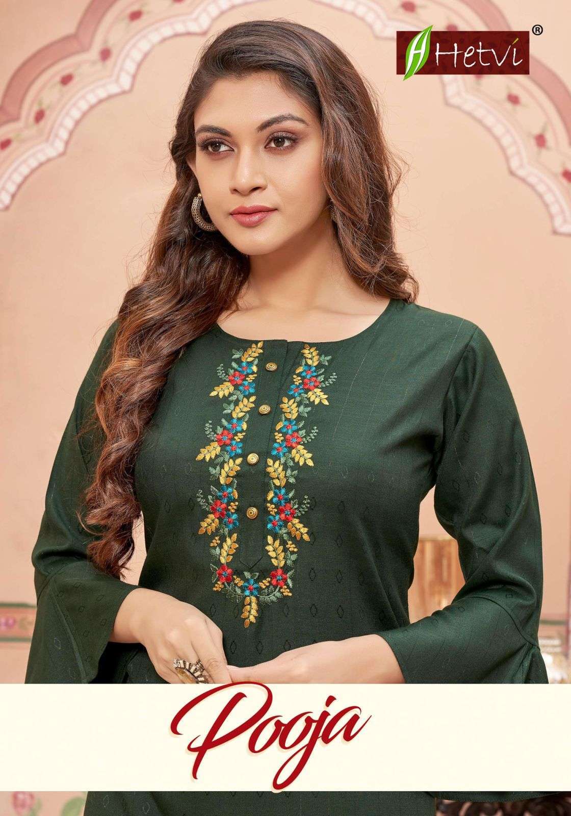 hetvi pooja series 1001-1006 rayon butti with lurex kurti 