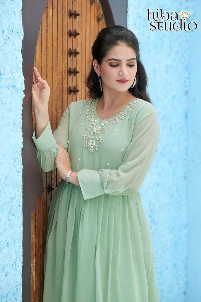  hiba studio lpc 42 Pure Georgette tunic with bottom