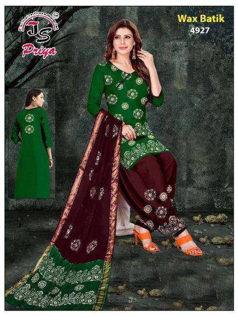 JS Priya Wax Batik cotton wax batik low range suits