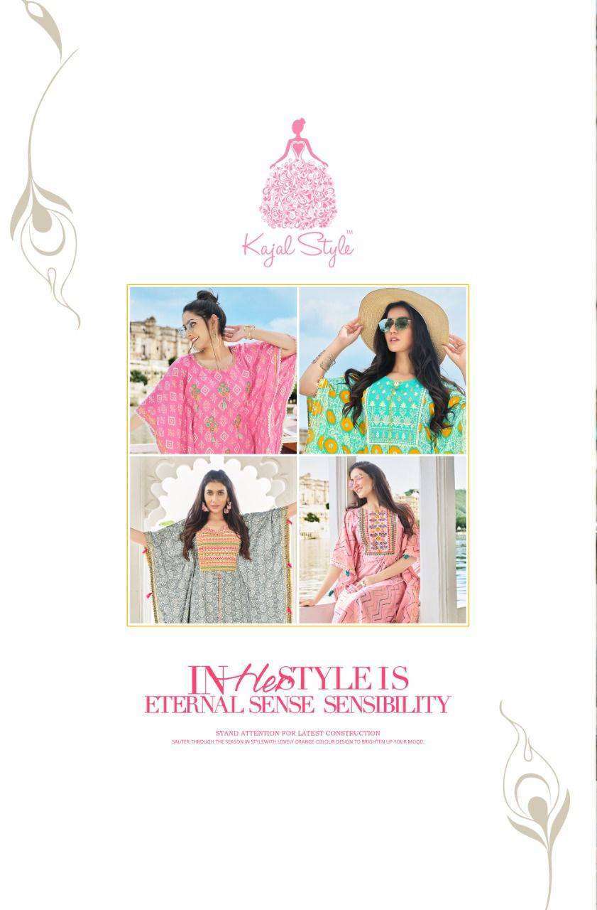 kajal style cocktail vol 1 series 1001-1010 heavy cotton kaftan 