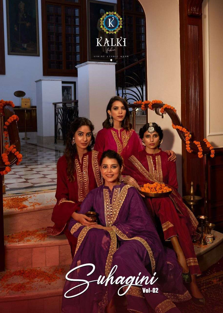 K Fashion suhagini vol 2 series 82001-82004 Pure Viscose Silk suits