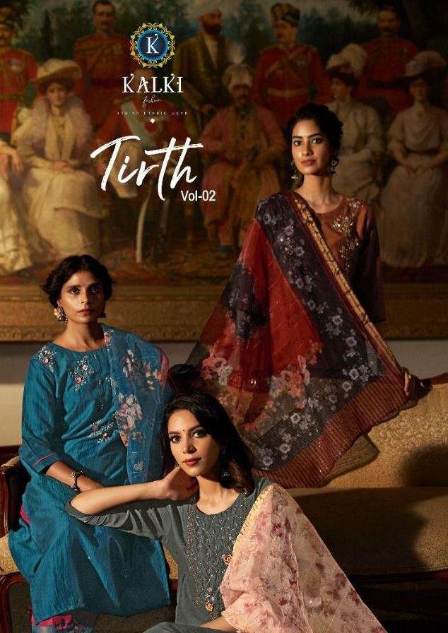 kalki trendz tirth vol 2 series 83001-83006 pure viscose silk suit
