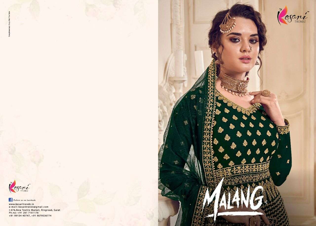 KESARI TRENDZ MALANG DESIGNER HEAVY BLOOMING GEORGETTE SUIT