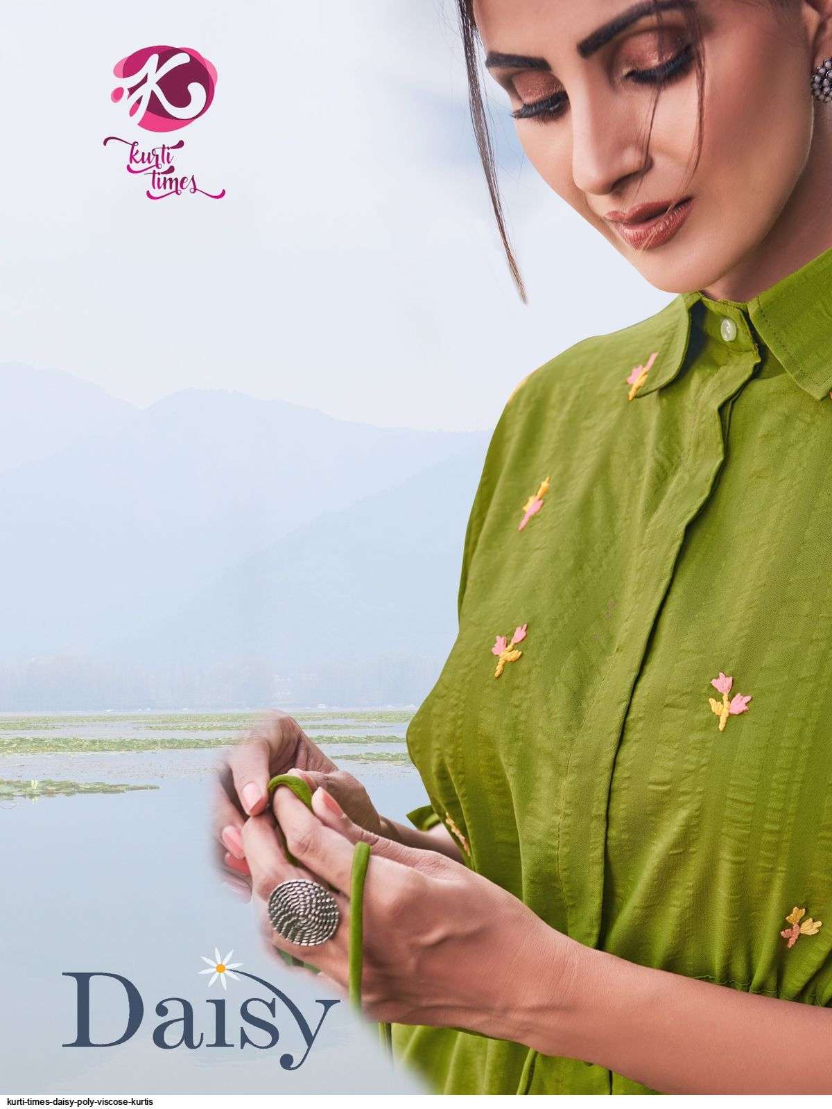 kurti times daisy series 4001-4004 Poly Viscose kurti