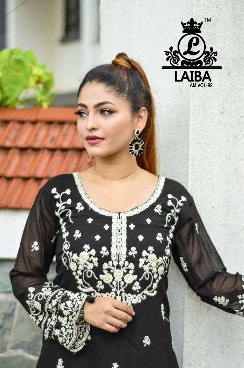 LAIBA AM VOL-92 DESIGNER HEAVY GEORGETTE KURTI 
